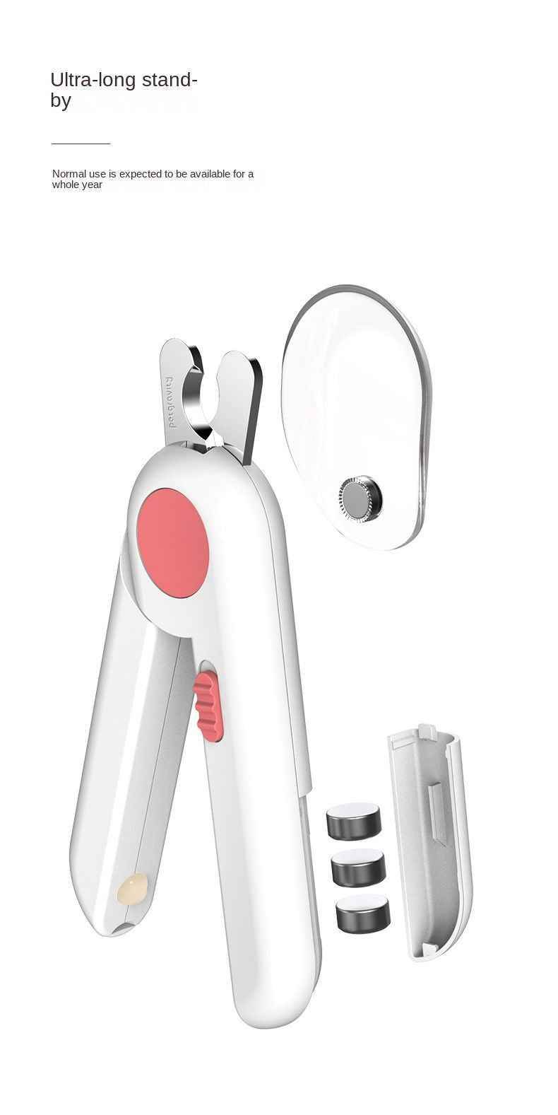 Purrfect Pet Kingdom Dog Nail Clippers with Safety Guard and LED Light Purrfect Pet Kingdom