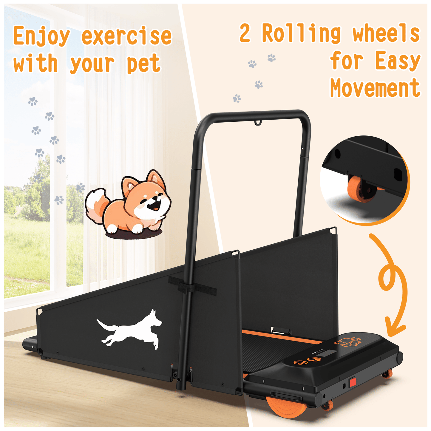 Purrfect Pet Kingdom Dog Pacer Treadmill for Home Purrfect Pet Kingdom