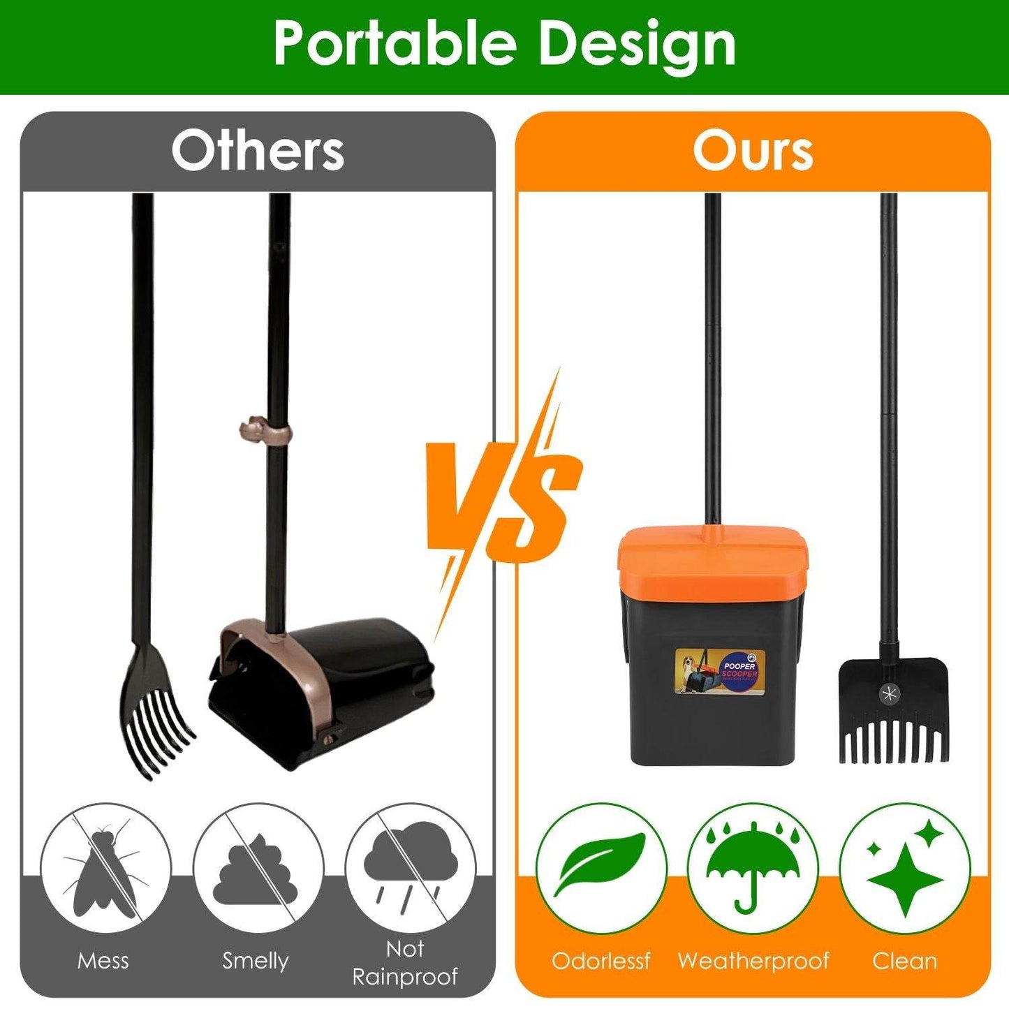 Purrfect Pet Kingdom Dog Poop Scooper Kit with Bags Purrfect Pet Kingdom