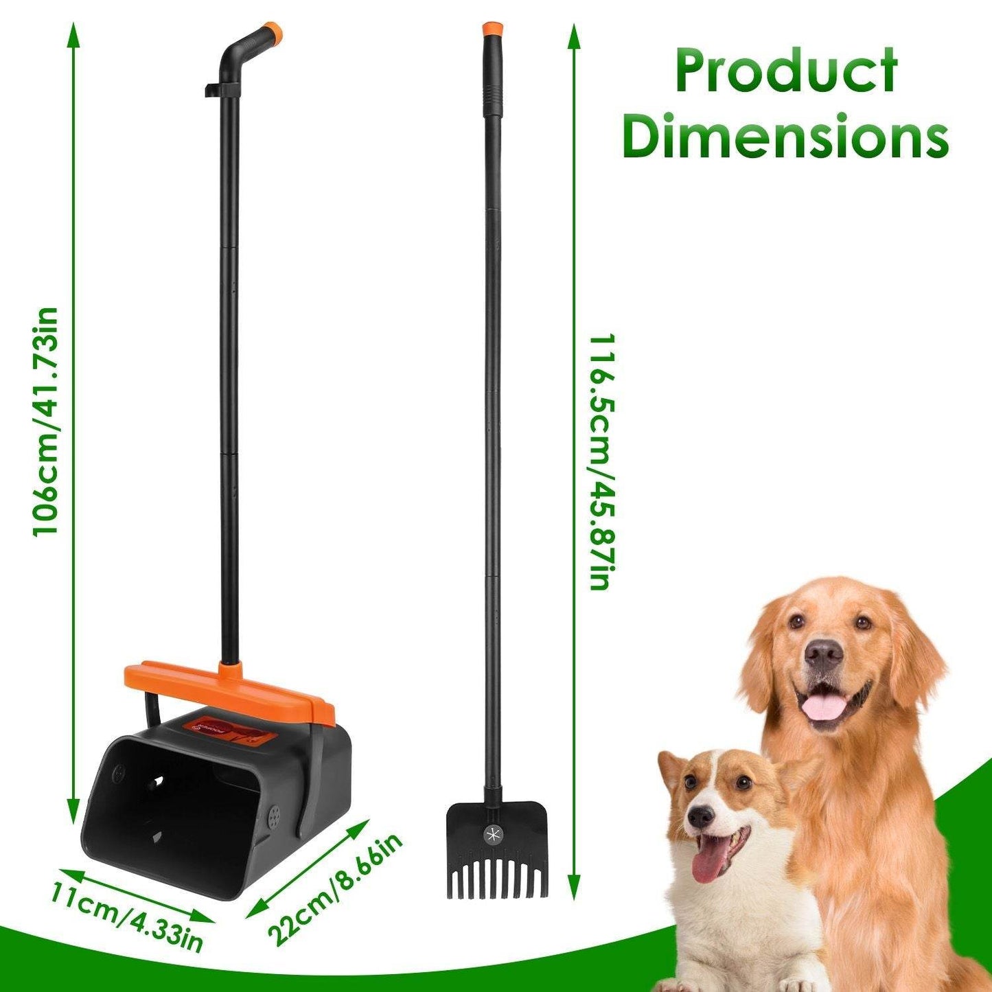 Purrfect Pet Kingdom Dog Poop Scooper Kit with Bags Purrfect Pet Kingdom