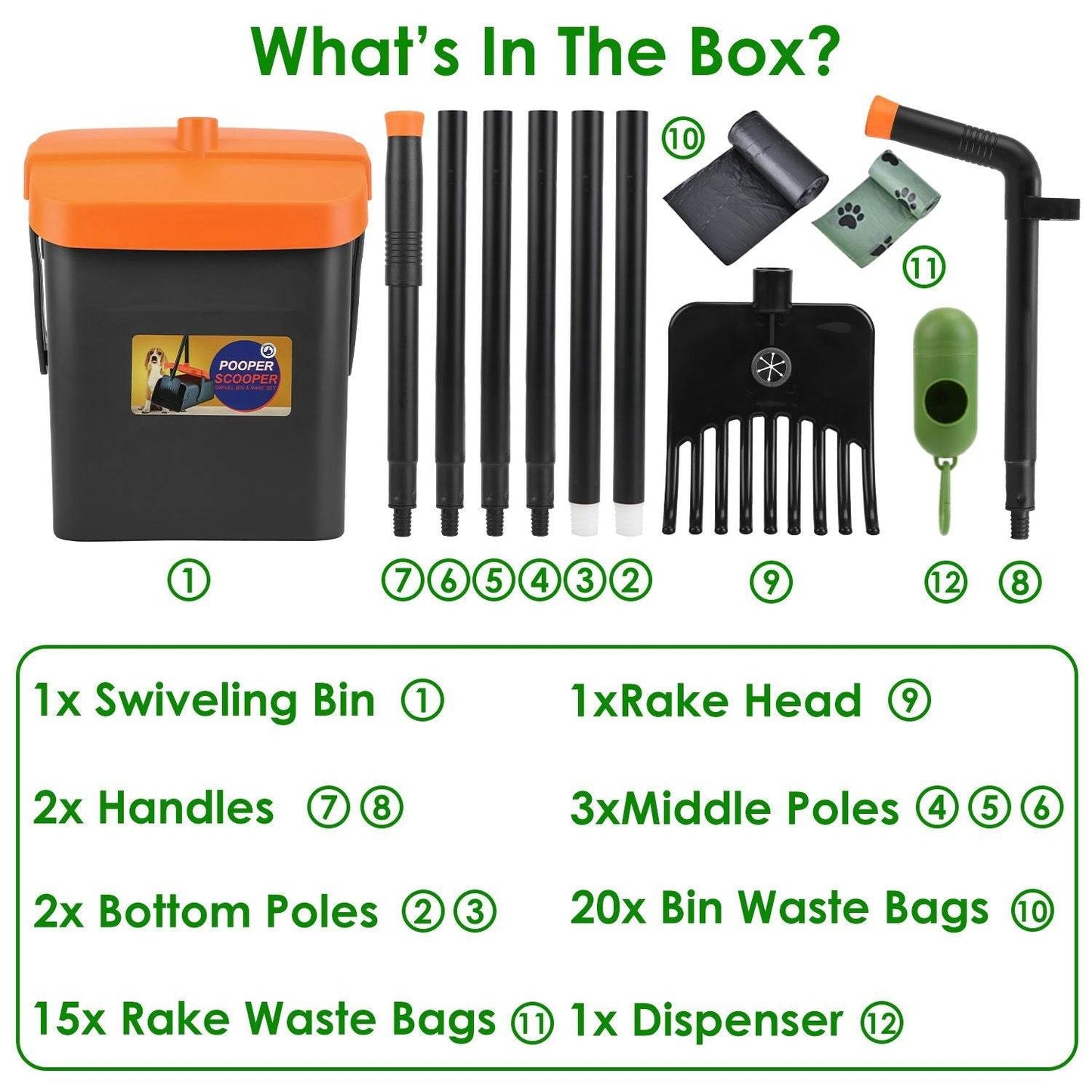 Purrfect Pet Kingdom Dog Poop Scooper Kit with Bags Purrfect Pet Kingdom