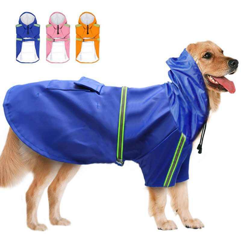 Purrfect Pet Kingdom Dog Waterproof Raincoat with Hood blue Purrfect Pet Kingdom