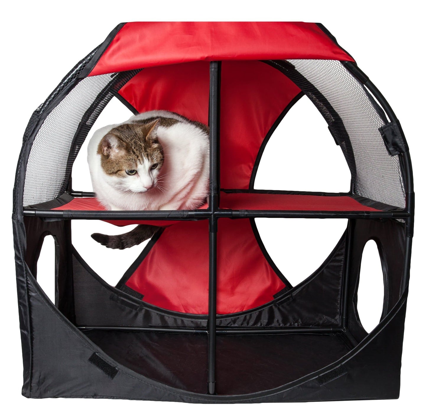 Purrfect Pet Kingdom Collapsible Cat House with Tunnel Purrfect Pet Kingdom