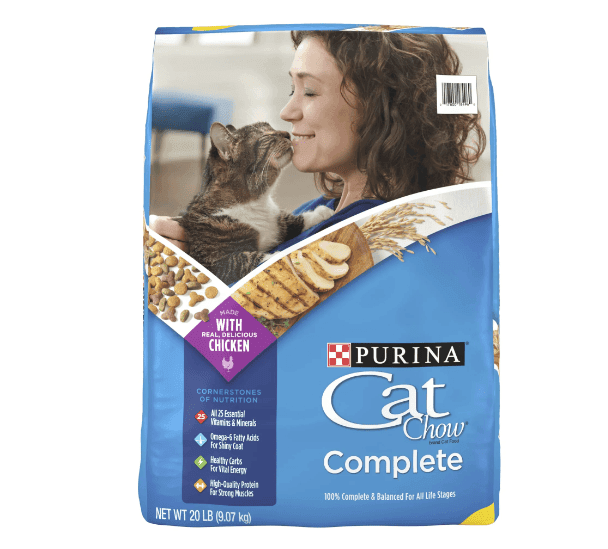 Purina Cat Chow Complete, Dry Cat Food, Chicken, 20 lb Bag Purrfect Pet Kingdom