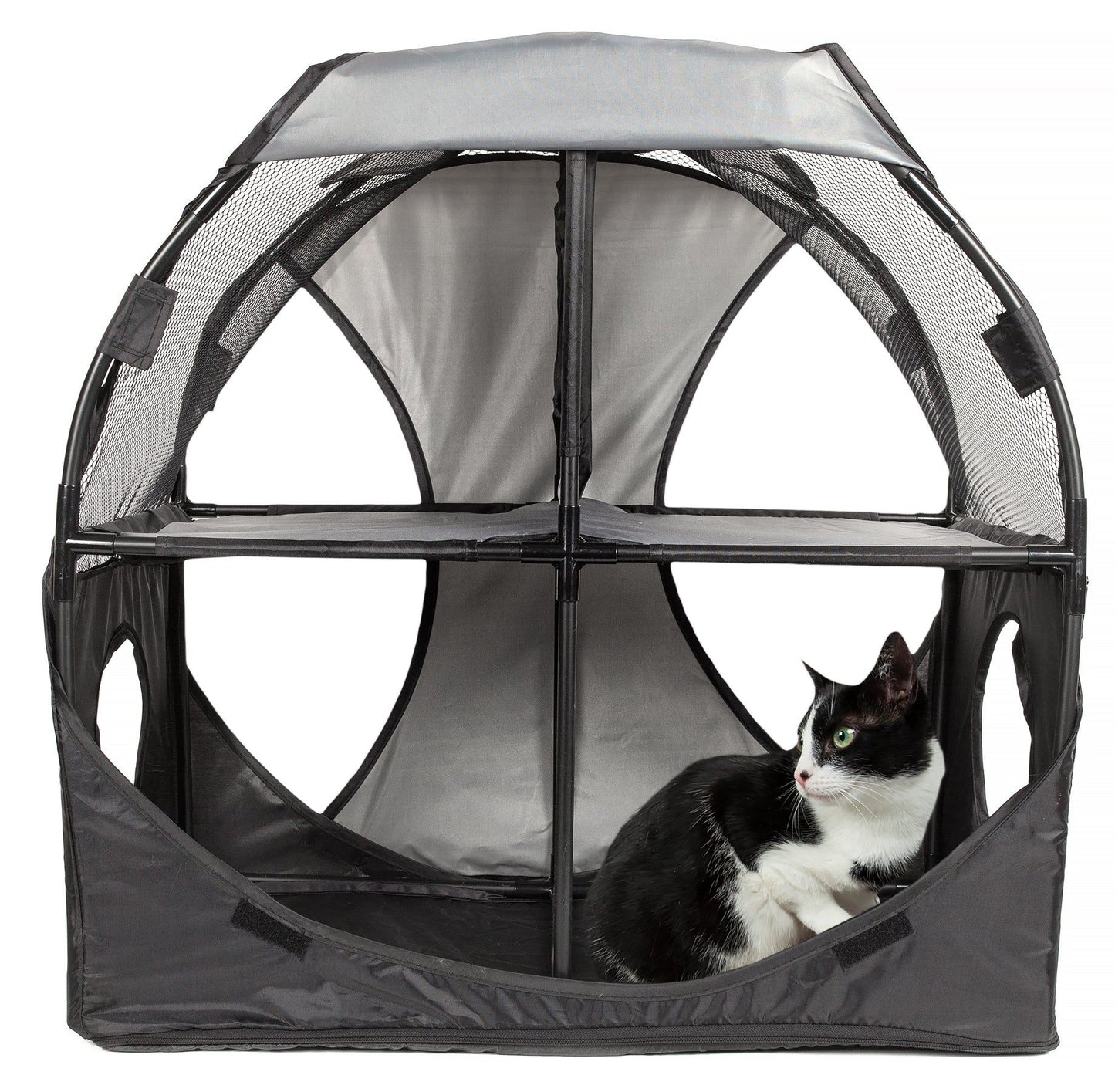 Purrfect Pet Kingdom Collapsible Cat House with Tunnel Purrfect Pet Kingdom
