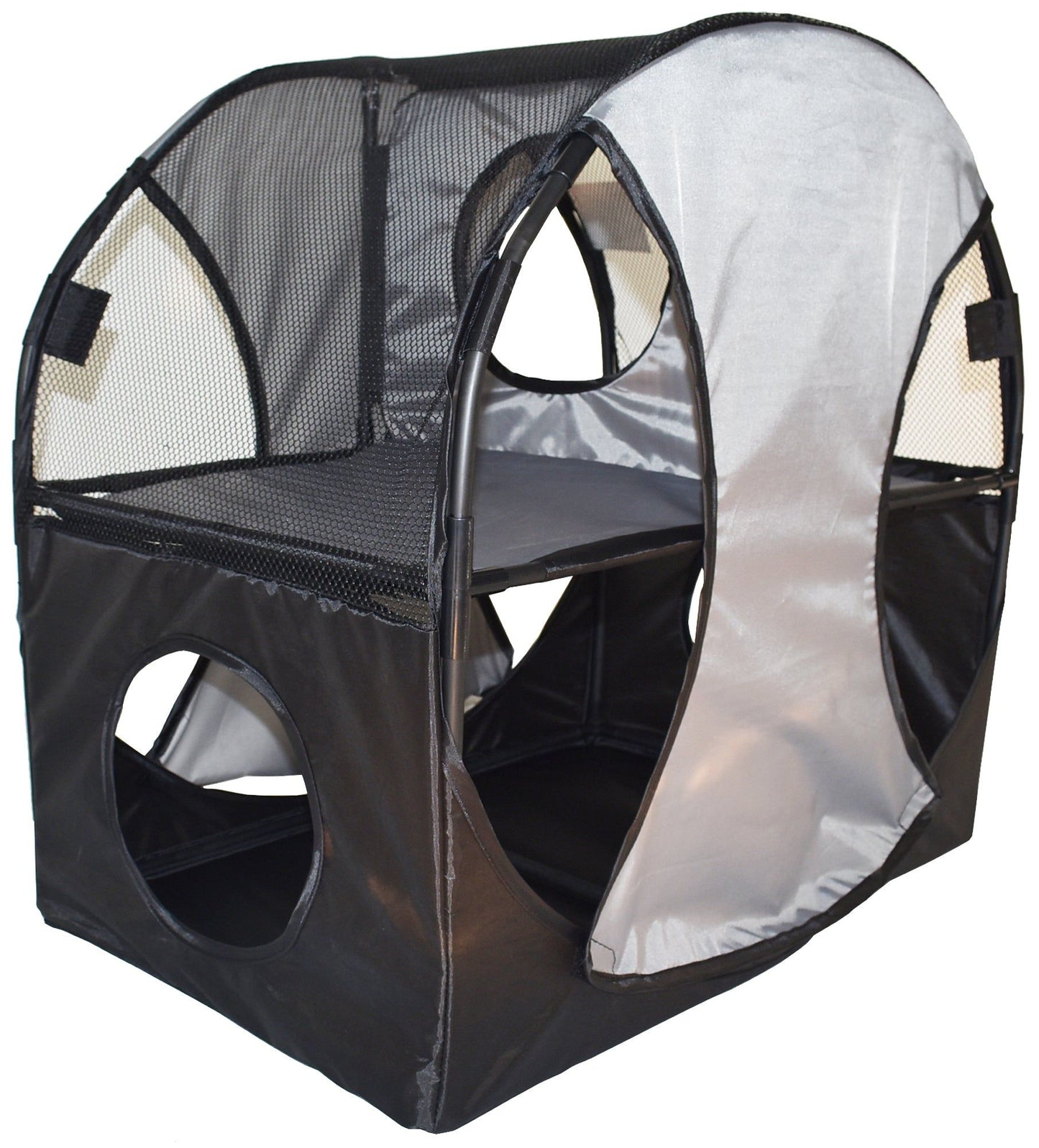 Purrfect Pet Kingdom Collapsible Cat House with Tunnel Purrfect Pet Kingdom