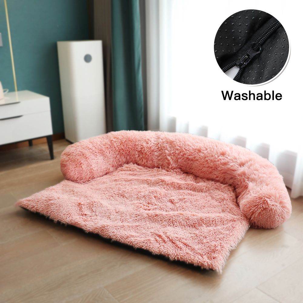 Purrfect Pet Kingdom Warm Dog and Cat Bed - Washable Noble Dog Bed L Pink Purrfect Pet Kingdom