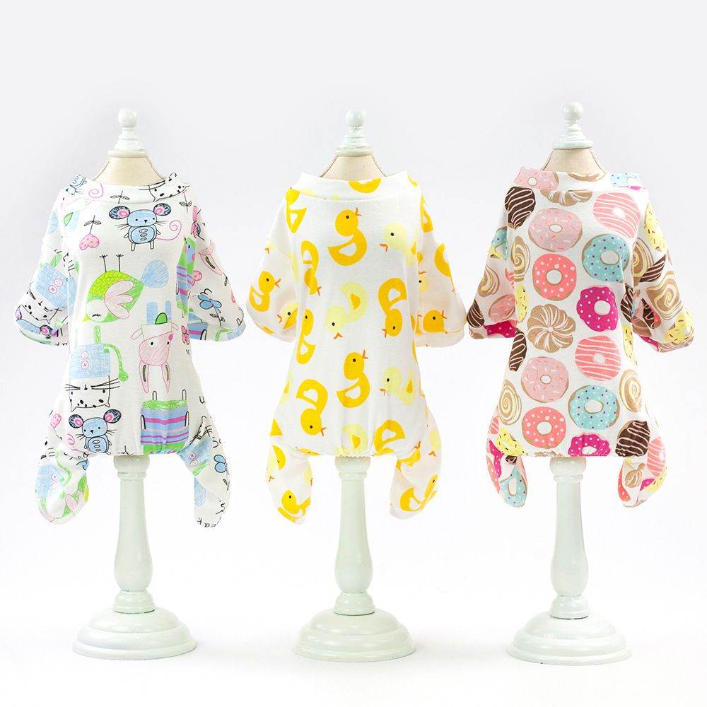 Purrfect Pet Kingdom Pet Pajamas for Small Dogs - Donut Print Purrfect Pet Kingdom