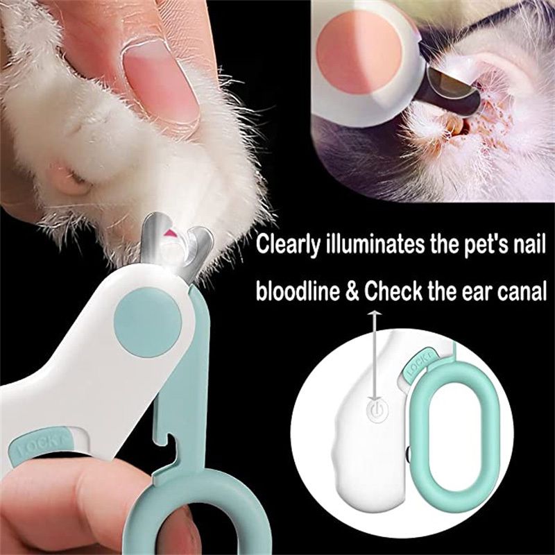 Pet Dog Cat Nail Clippers; Dog Nail Trimmers With LED Lights; Professional Beauty Care Tools - Clippers - Berry Charmz