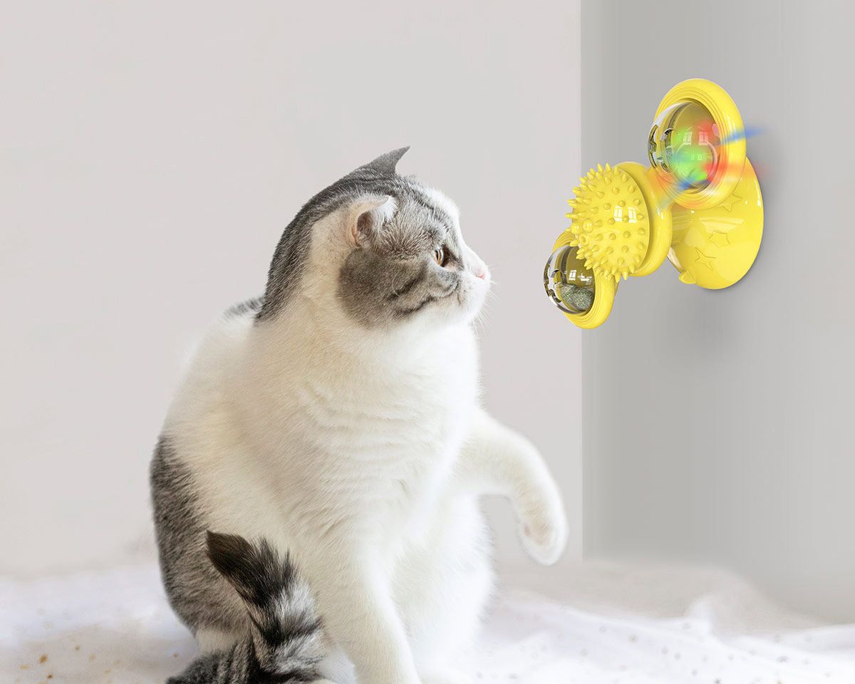 Purrfect Pet Kingdom Cat Enrichment Spinning Toy Purrfect Pet Kingdom