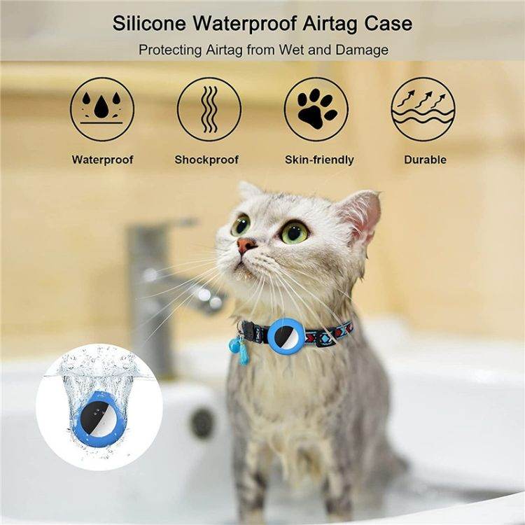 Purrfect Pet Kingdom Stylish AirTag Pet Collar with Bell Purrfect Pet Kingdom