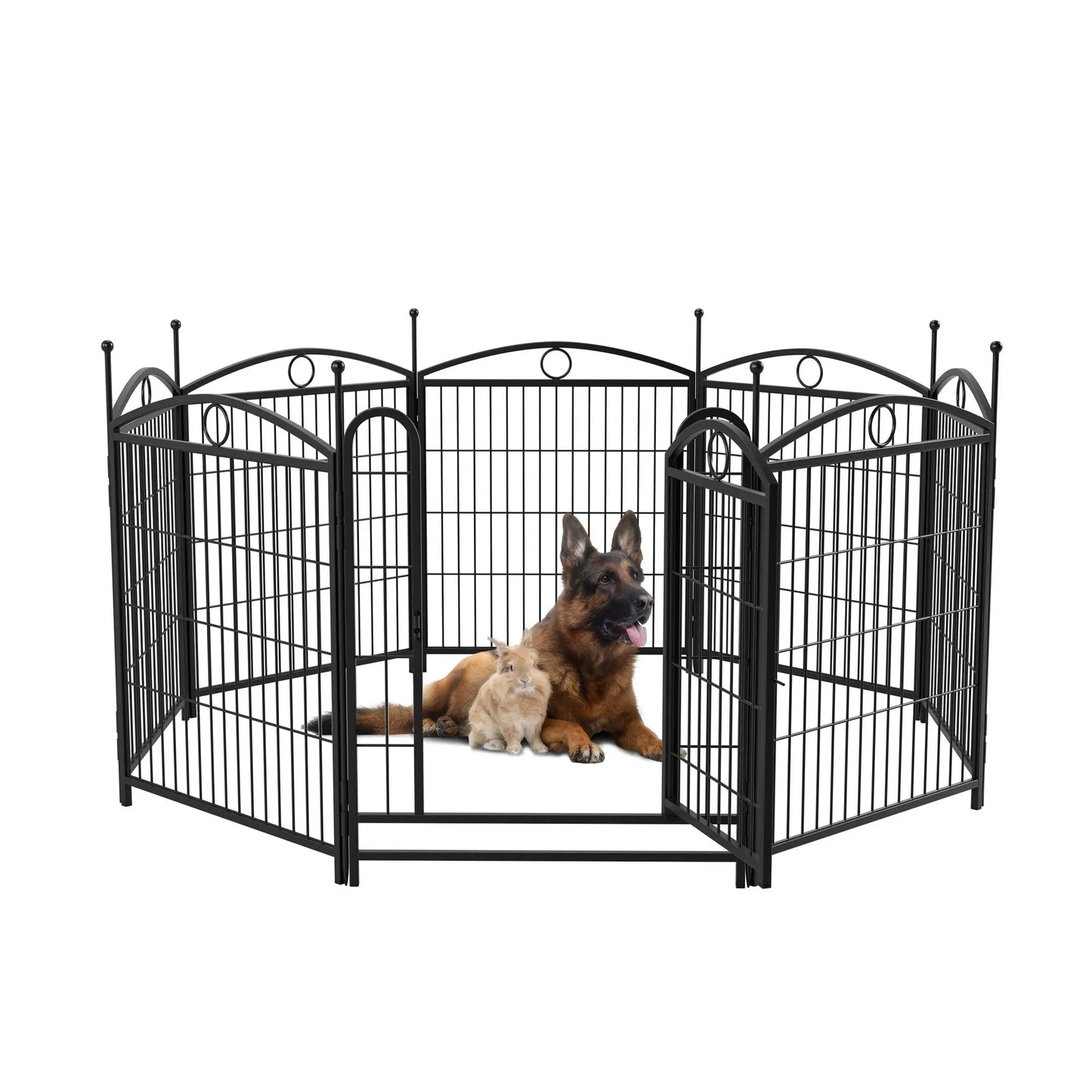 Purrfect Pet Kingdom Heavy Duty Dog Playpen - Durable & Spacious as Pic Purrfect Pet Kingdom