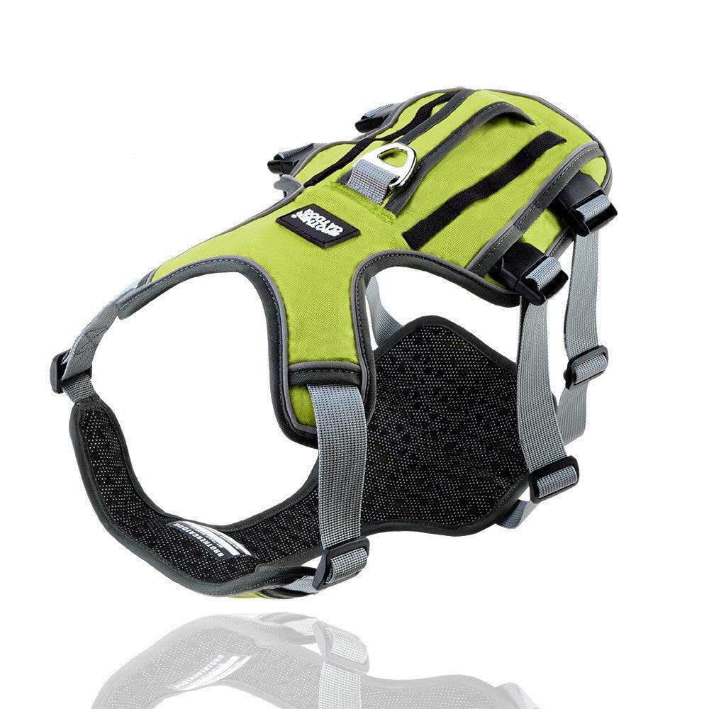 Purrfect Pet Kingdom Adjustable Reflective Harness for Pets L Green Purrfect Pet Kingdom