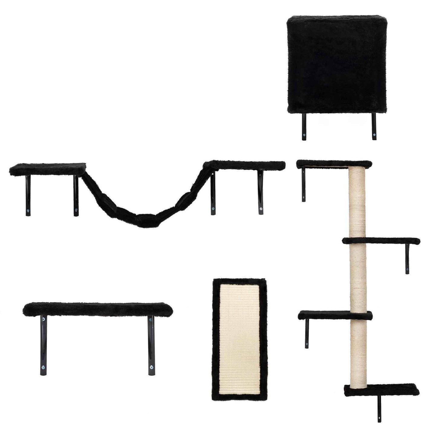 Purrfect Pet Kingdom Cat Wall Shelves Set β Elevated Perches & Scratching Posts Purrfect Pet Kingdom