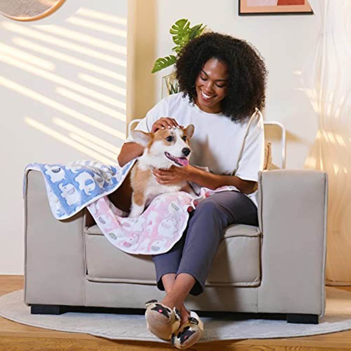 Purrfect Pet Kingdom Cute Dog and Cat Blankets - Soft & Cozy Purrfect Pet Kingdom