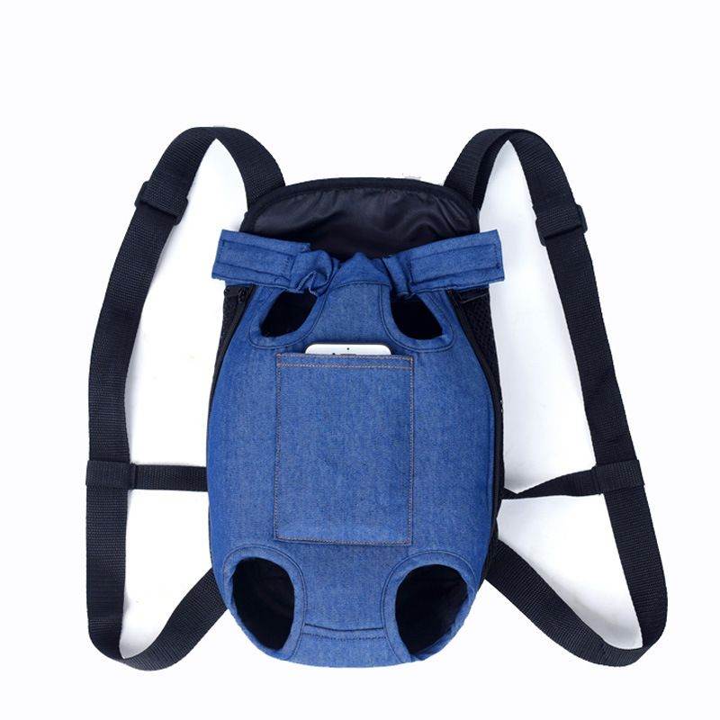 Purrfect Pet Kingdom Denim Dog Carrier Backpack Purrfect Pet Kingdom