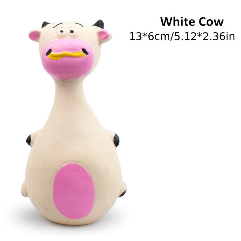 Purrfect Pet Kingdom Durable Latex Pet Toy for Dogs - Black Donkey White Cow Purrfect Pet Kingdom