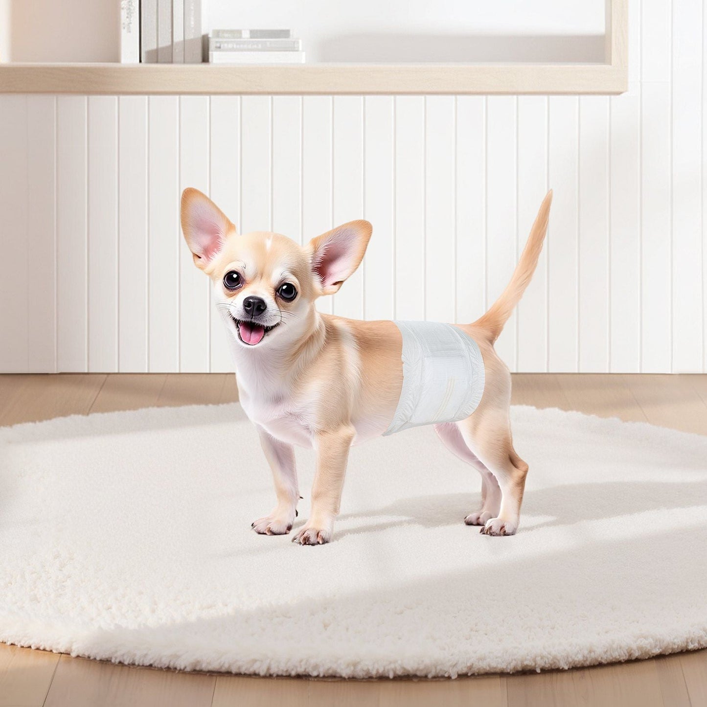 Disposable Male Dog Diapers Super Absorbent Male Dog Wrap XS Size 96 Count - Pee Mats - Berry Charmz