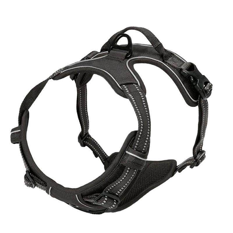 Purrfect Pet Kingdom Dog Harness for Active Dogs - No-Pull, Adjustable M Black Purrfect Pet Kingdom