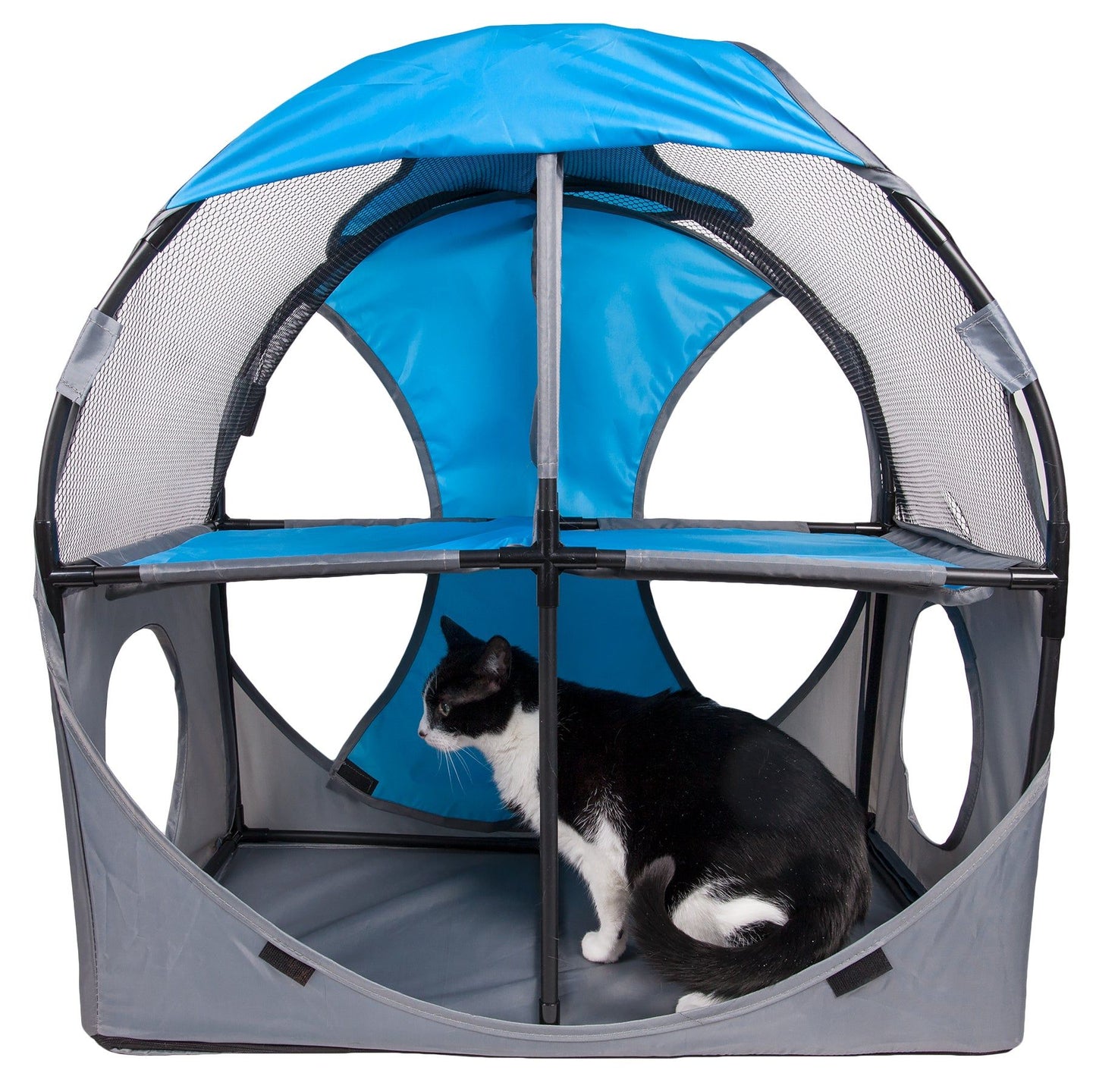 Purrfect Pet Kingdom Collapsible Cat House with Tunnel Purrfect Pet Kingdom