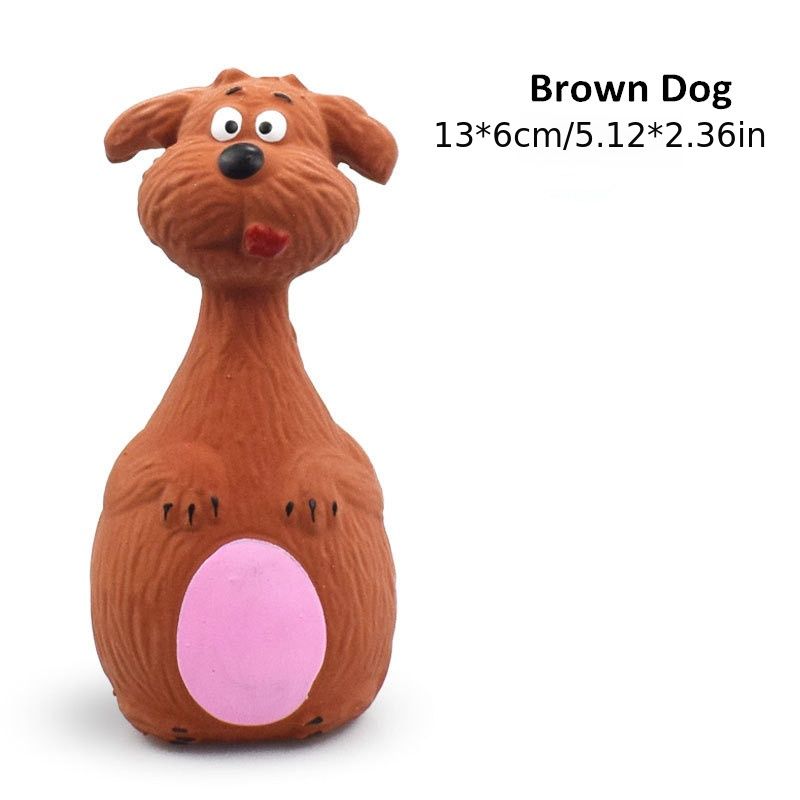 Purrfect Pet Kingdom Durable Latex Pet Toy for Dogs - Black Donkey Brown Dog Purrfect Pet Kingdom