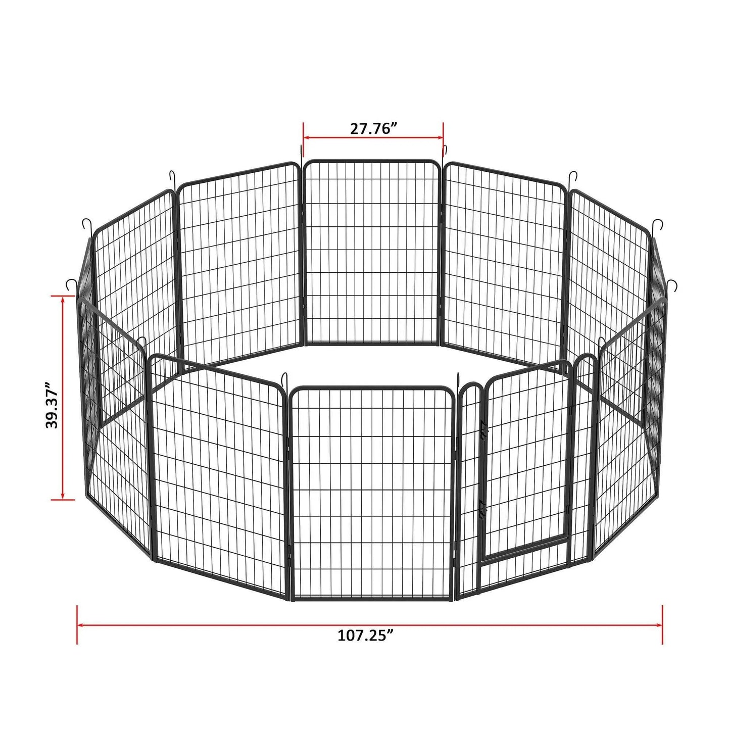 Purrfect Pet Kingdom Heavy Duty Dog Playpen Fence for Indoor and Outdoor Use Purrfect Pet Kingdom