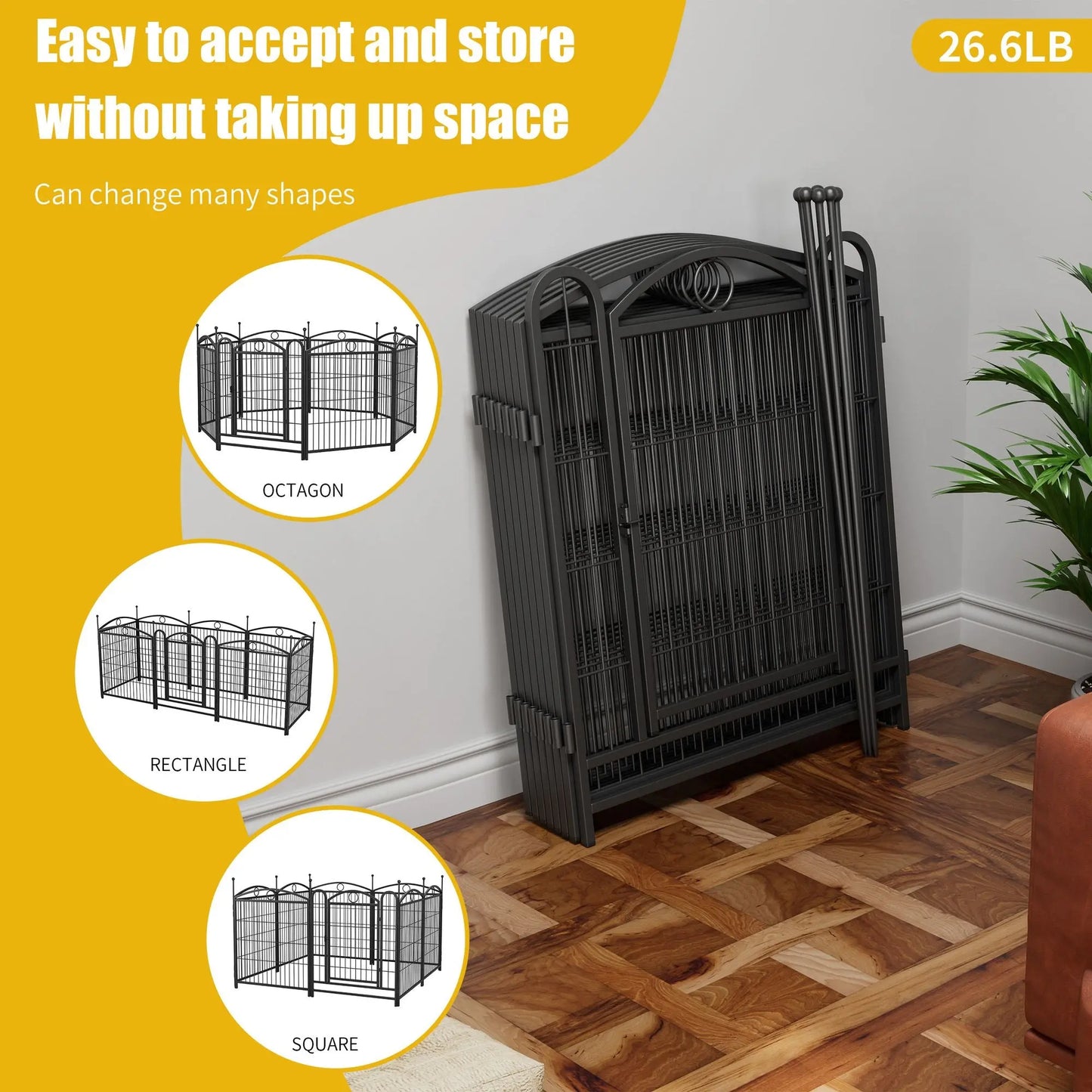 Purrfect Pet Kingdom Heavy Duty Dog Playpen - Durable & Spacious Purrfect Pet Kingdom