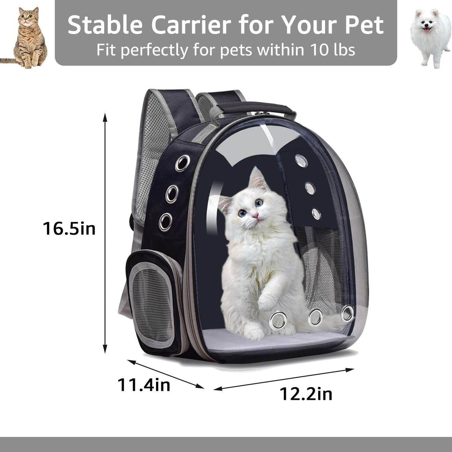 Purrfect Pet Kingdom Cat Astronaut Backpack for Travel - Purrfect Pet Kingdom