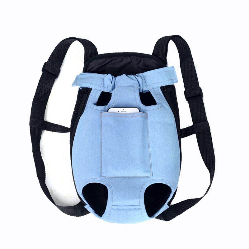 Purrfect Pet Kingdom Denim Dog Carrier Backpack Purrfect Pet Kingdom