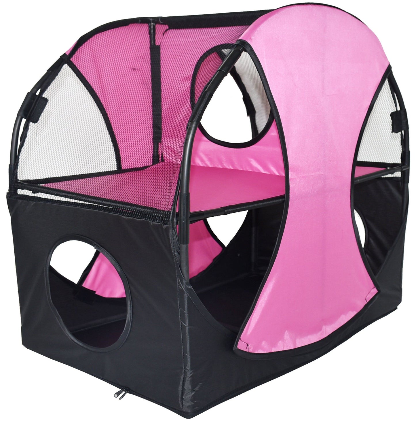 Purrfect Pet Kingdom Collapsible Cat House with Tunnel Purrfect Pet Kingdom