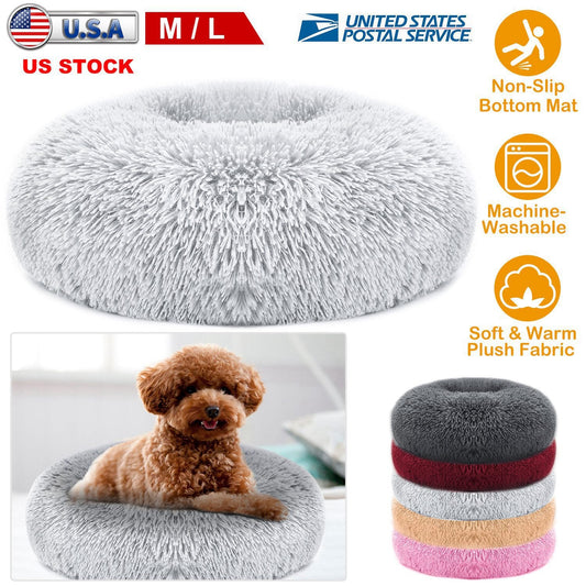 Pet Dog Bed Soft Warm Fleece Puppy Cat Bed Dog Cozy Nest