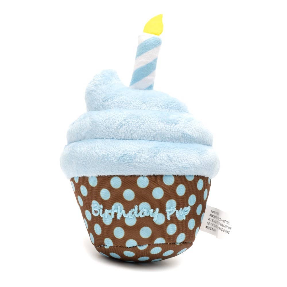 Birthday Pup Dog Toy - Blue