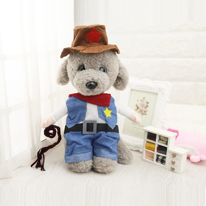 Pet Cowboy Costume - Premium Halloween Jumpsuit System 🤠
