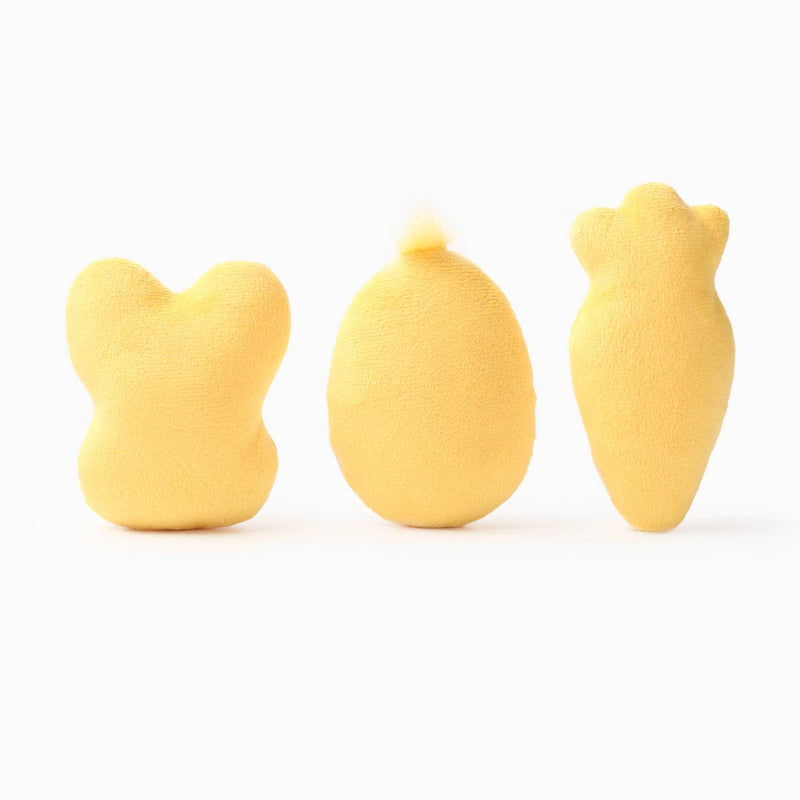 Hoppin' Easter Fun Cookies Plush Dog Toy Set - 3 Pk