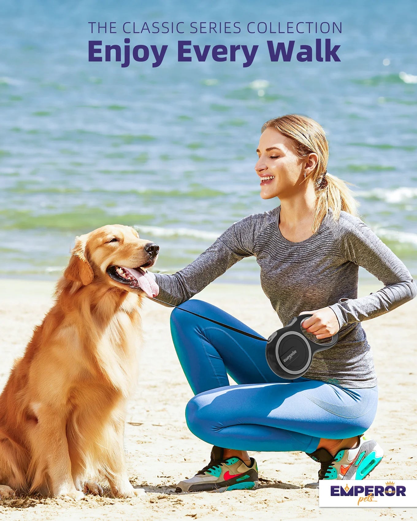 Retractable Dog Leash 16ft Heavy Duty Large Dogs ๐