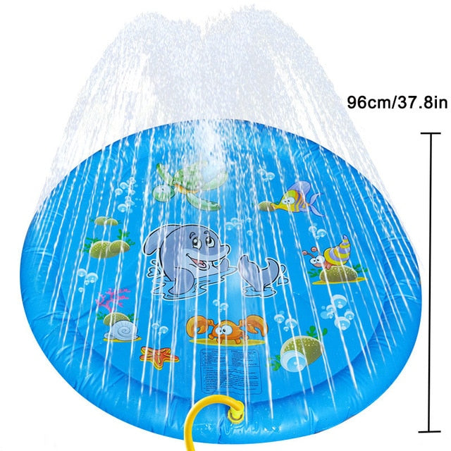 Dog Sprinkler Pad Cooling Mat Play Water Splash ๐ฆ