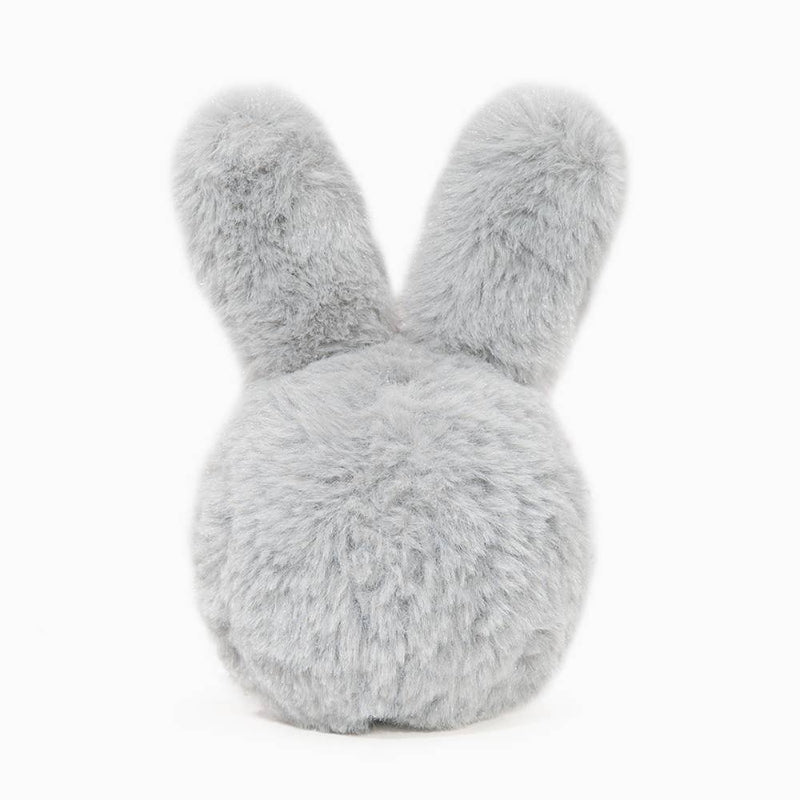 Farm Friendz Super Ball Grey Bunny Plush Dog Toy