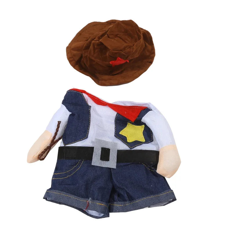 Pet Cowboy Costume - Premium Halloween Jumpsuit System 🤠