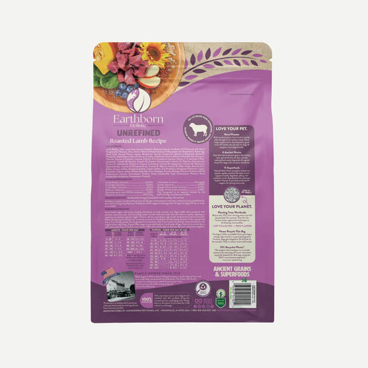 Earthborn All Life Stages Unrefined Ancient Roasted Lamb Dry