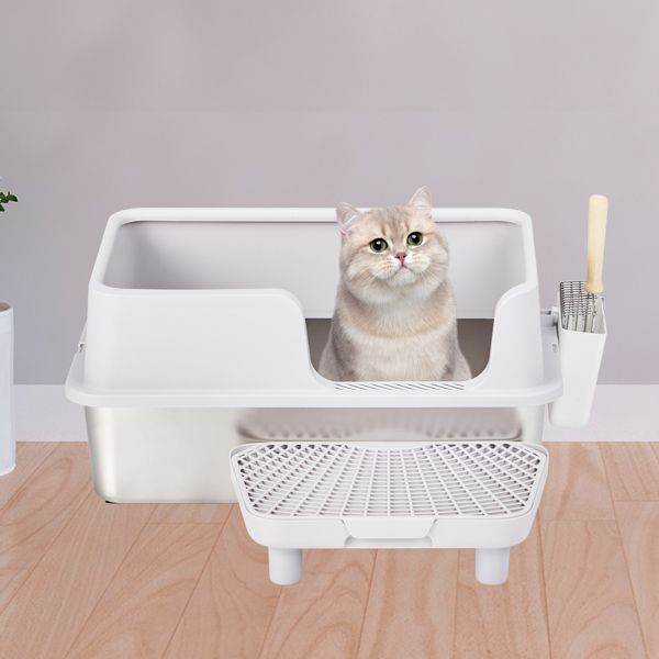 Purrfect Pet Kingdom Easy Clean Metal Litter Box Purrfect Pet Kingdom