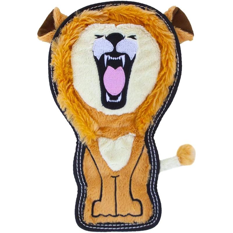 Tough Seamz Lion Durable Plush Dog Toy - Med
