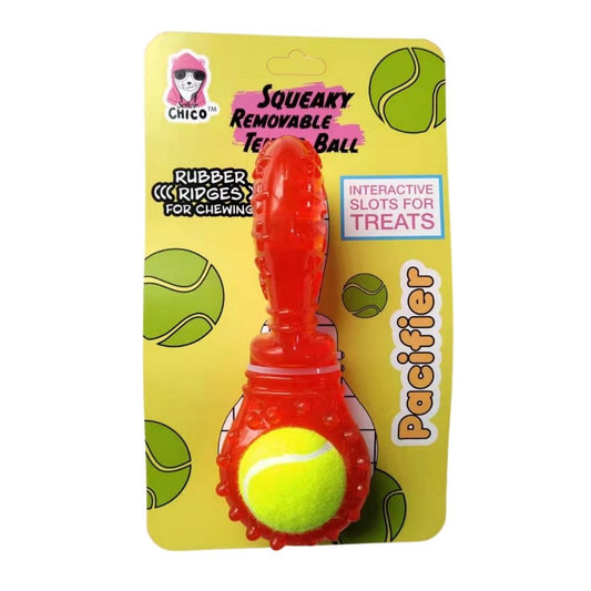 Dog Treats TPR Interactive Chew Toy with Detachable Squeaker - detail product image for dog treats