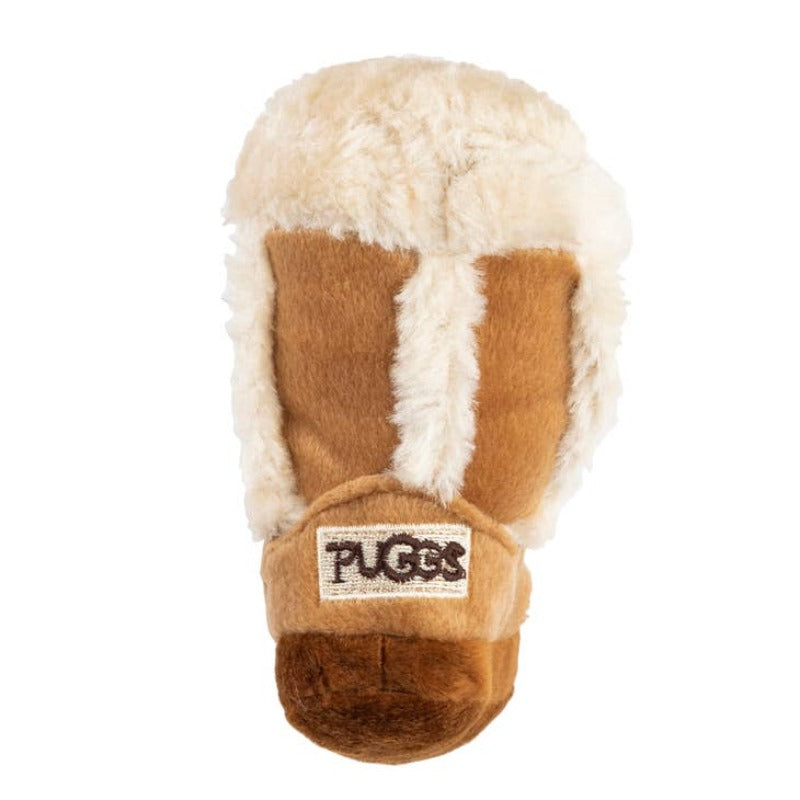 Pugg Boot Plush Squeak Dog Toy