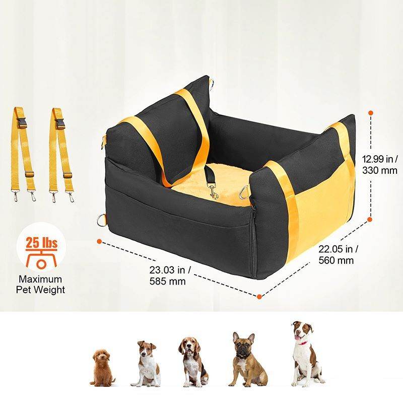 Purrfect Pet Kingdom Elevated Dog Seat for Cars Purrfect Pet Kingdom