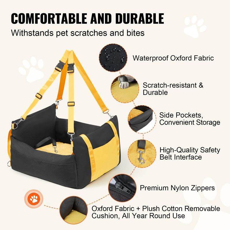 Purrfect Pet Kingdom Elevated Dog Seat for Cars Purrfect Pet Kingdom