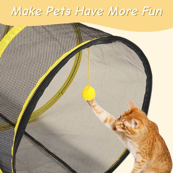 Purrfect Pet Kingdom Enclosed Cat Playpen for Outdoors Purrfect Pet Kingdom