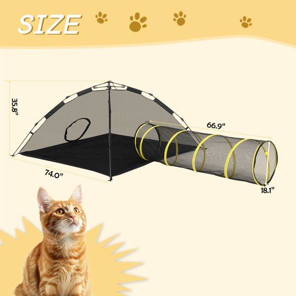 Purrfect Pet Kingdom Enclosed Cat Playpen for Outdoors Purrfect Pet Kingdom