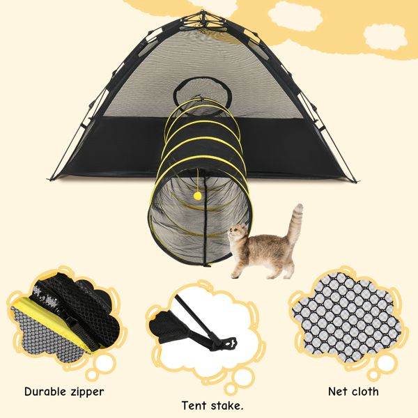 Purrfect Pet Kingdom Enclosed Cat Playpen for Outdoors Purrfect Pet Kingdom
