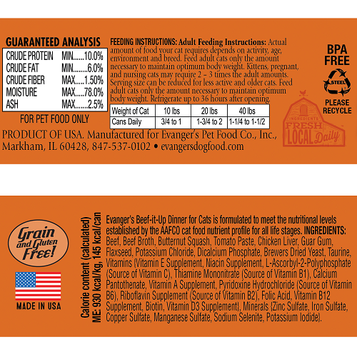 Evangers All Life Stages Classic Beef It Up Dinner Wet Cat Food (5.5oz)