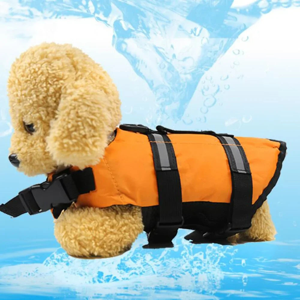 Dog Life Jacket Safety Vest Flotation Swimming ๐